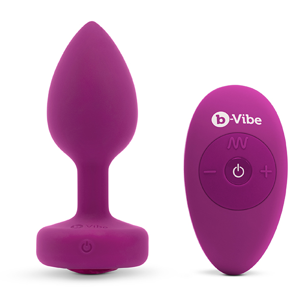 b-Vibe - b-Vibe Vibrating Jewel Plug Pink Ruby