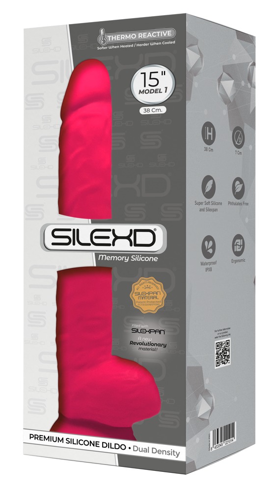 Silexd - Silexd Premium Silicone Dildo 15'' Model 1 Pink