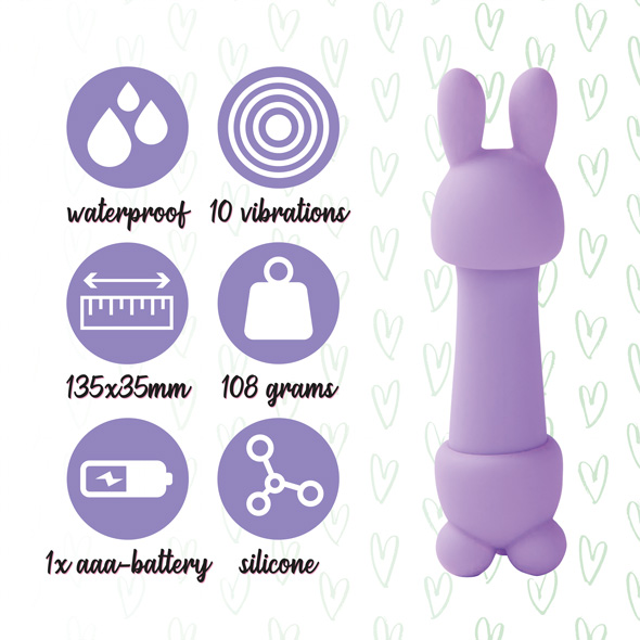 Feelztoys - Mister Bunny Massage Vibrator Purple
