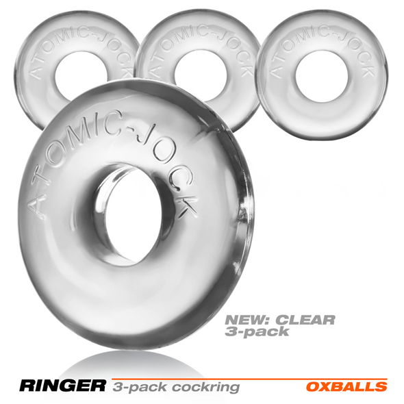 Oxballs - Oxballs Do Nut Cockring 3 Pack Clear