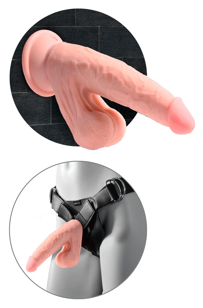 King Cock - Triple Density Cock 6'' with Swinging Balls