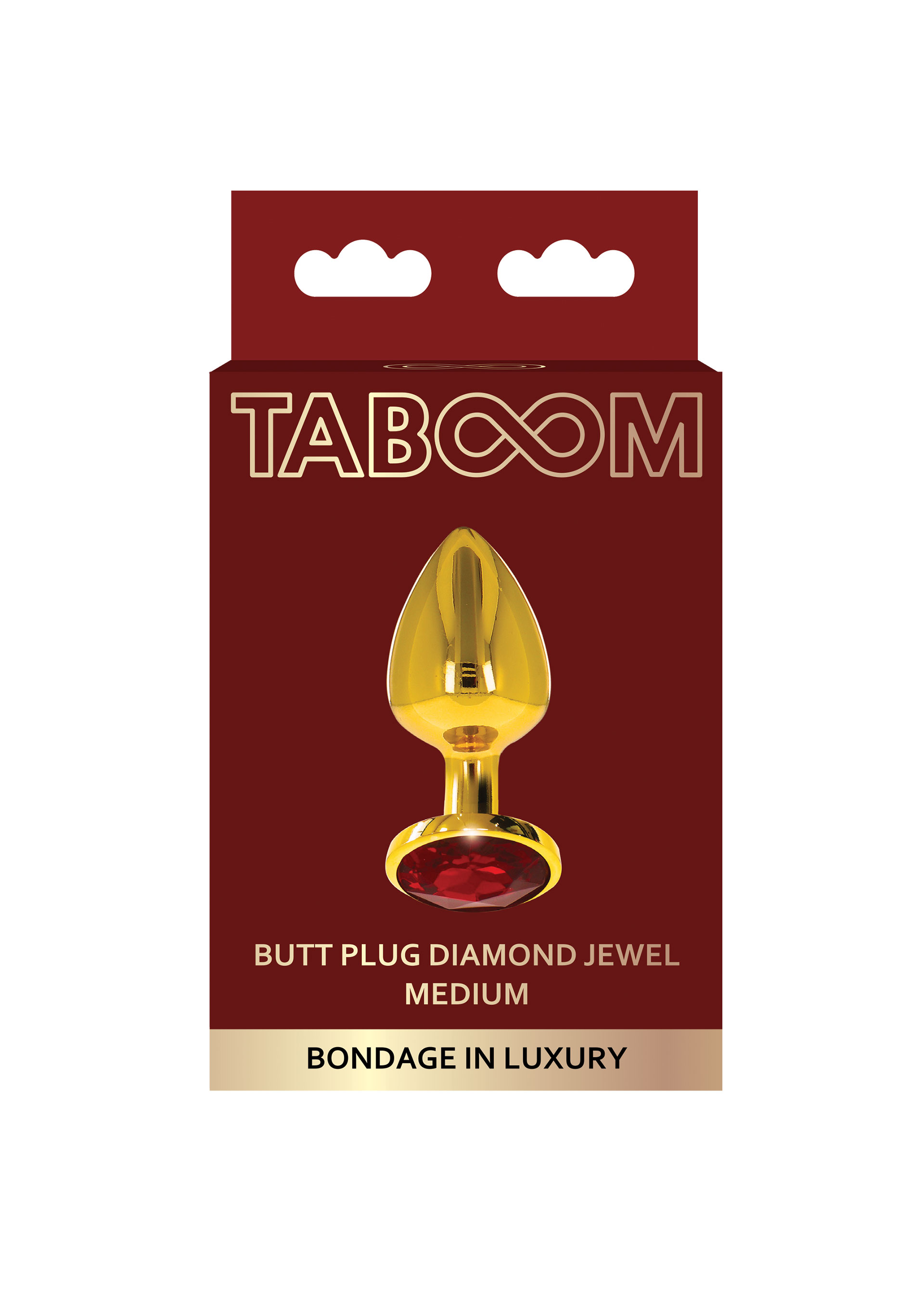 Taboom - Taboom Butt Plug With Diamond Jewel M Red