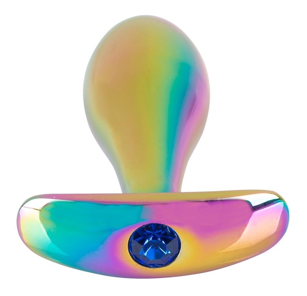 Anos - Metal Butt Plug Set in Rainbow Colours