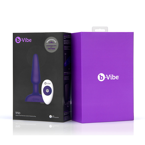 b-Vibe - b-Vibe Trio Remote Control Plug Purple