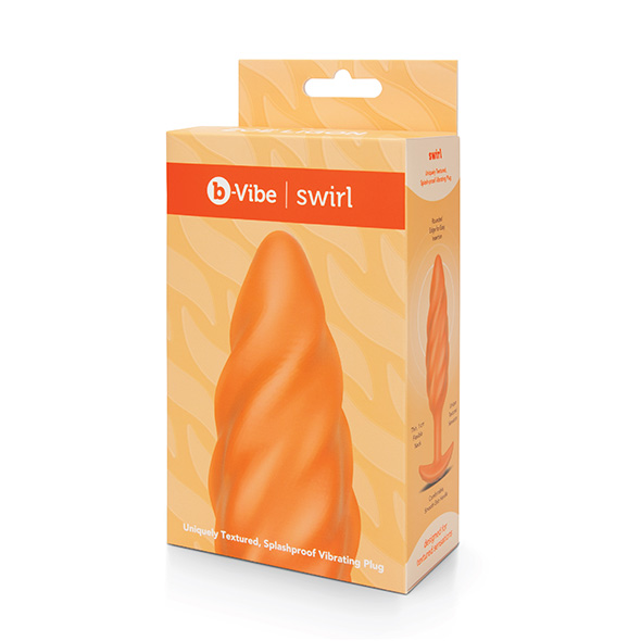 b-Vibe - b-Vibe Texture Plug Swirl Orange