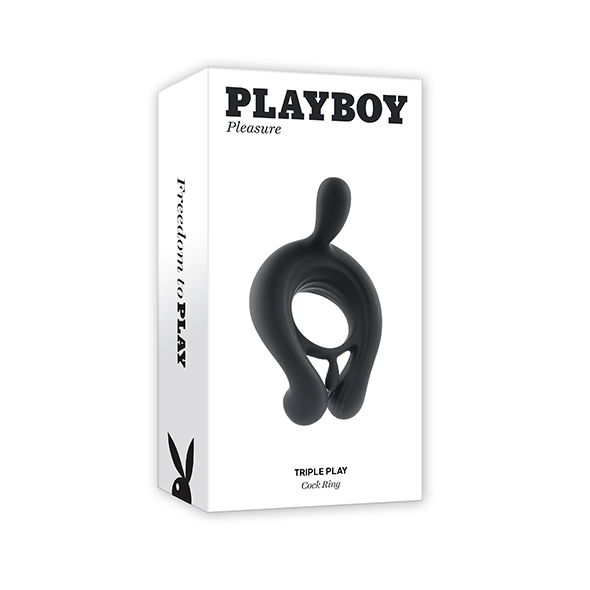 Playboy Triple Play Cockring Black