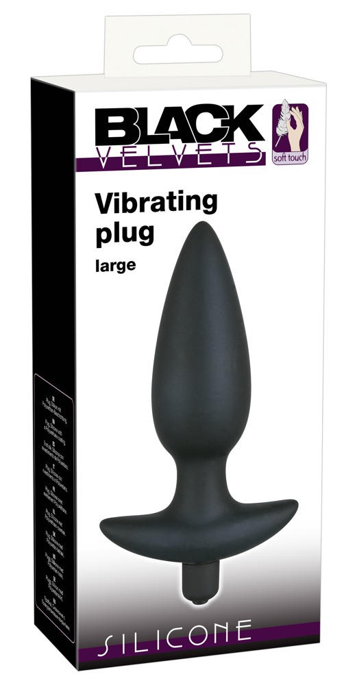 Black Velvets - Vibrating Buttplug Large