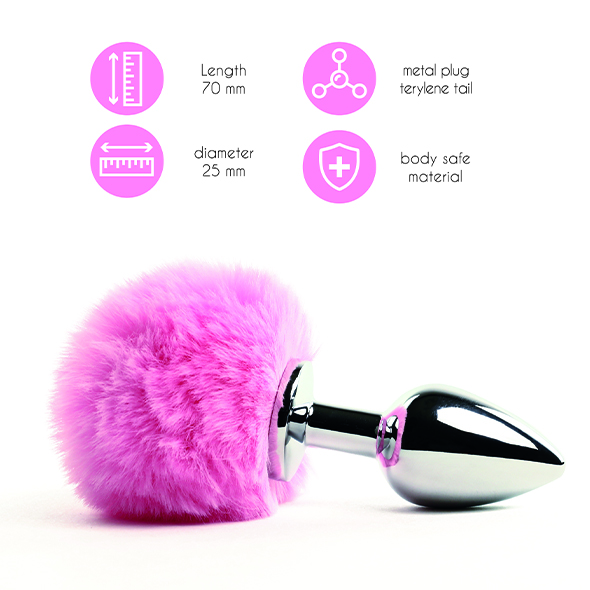 Feelztoys - Bunny Tails Buttplug Pink