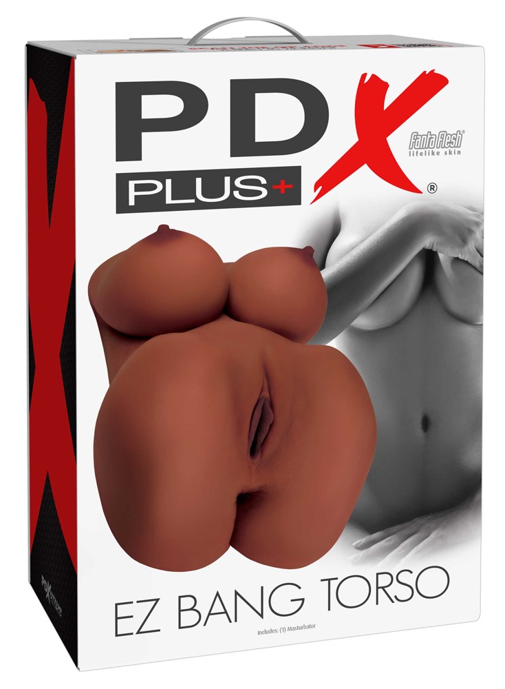 Pipedream - PDX Plus EZ Bang Torso Brown