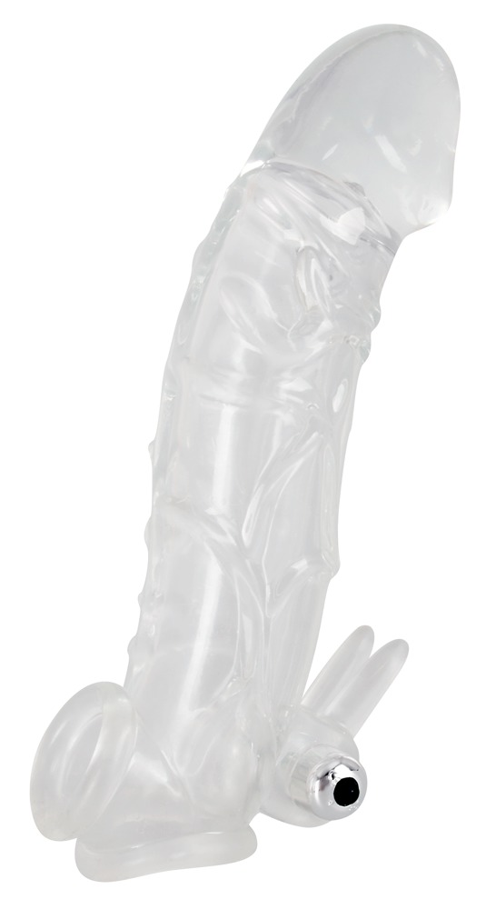 Crystal - Penis sleeve with extension and vibration