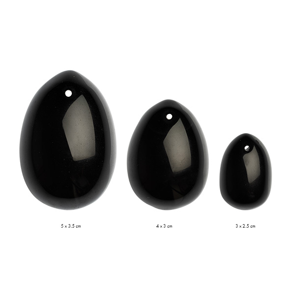 La Gemmes - La Gemmes Yoni Egg Set Black Obsidian