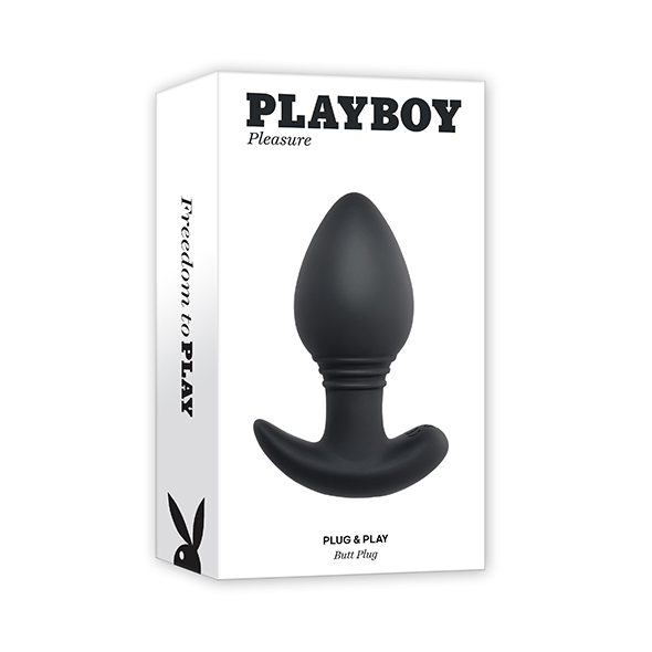 Playboy Plug and Play Buttplug Black
