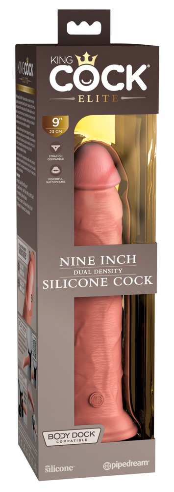 King Cock - 9“ Dual Density Silicone Cock