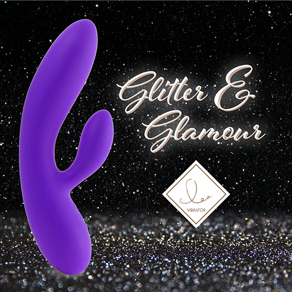 Feelztoys - Lea Rabbit Vibrator Purple Glitter