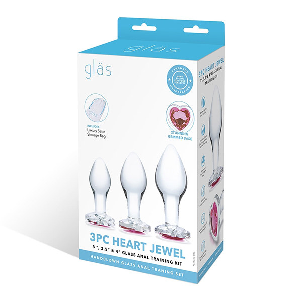 Gläs - Gläs Heart Jewell Glass Anal Training Kit