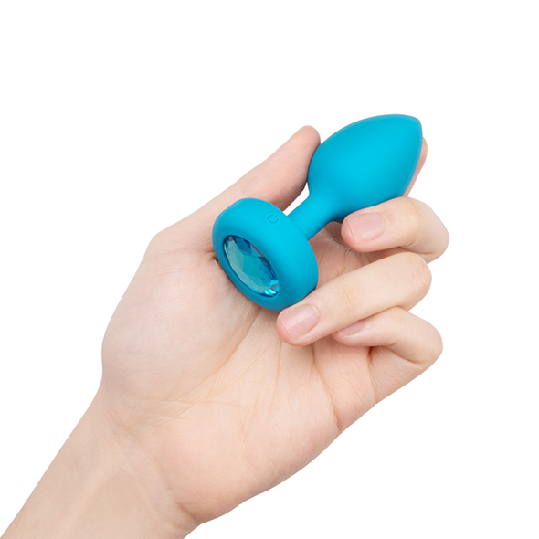 b-Vibe - b-Vibe Vibrating Jewel Plug Aquamarine