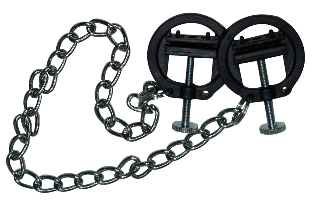 Fetish Collection  - Nipple Clamps with Metal Chain