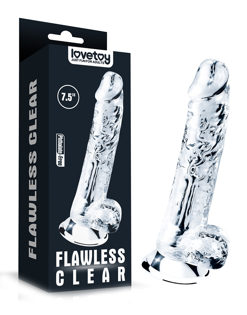 Lovetoy - Flawless Clear Dildo 19 cm