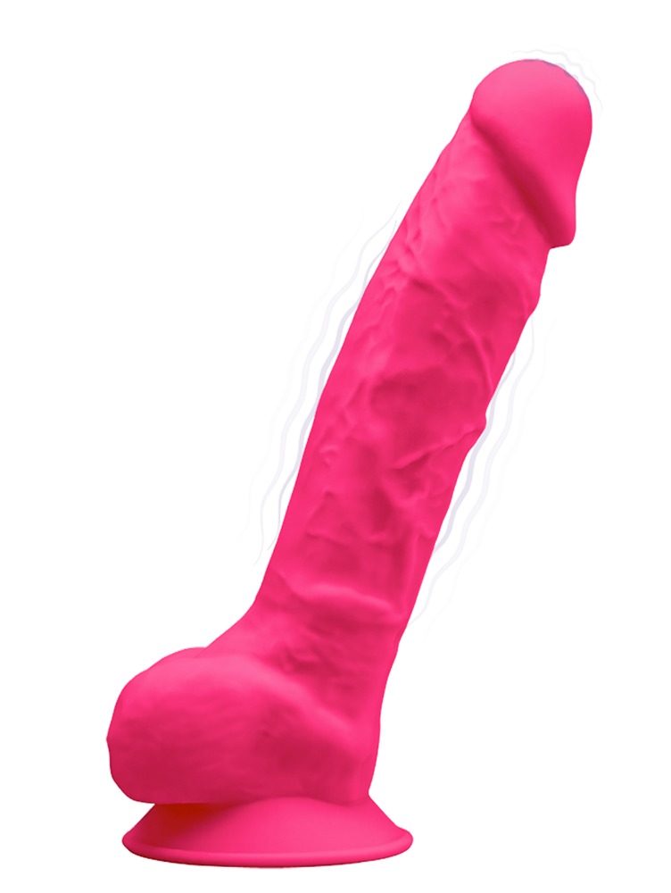 Silexd - Silexd Penis Vibrator 8'' Model 1 Pink