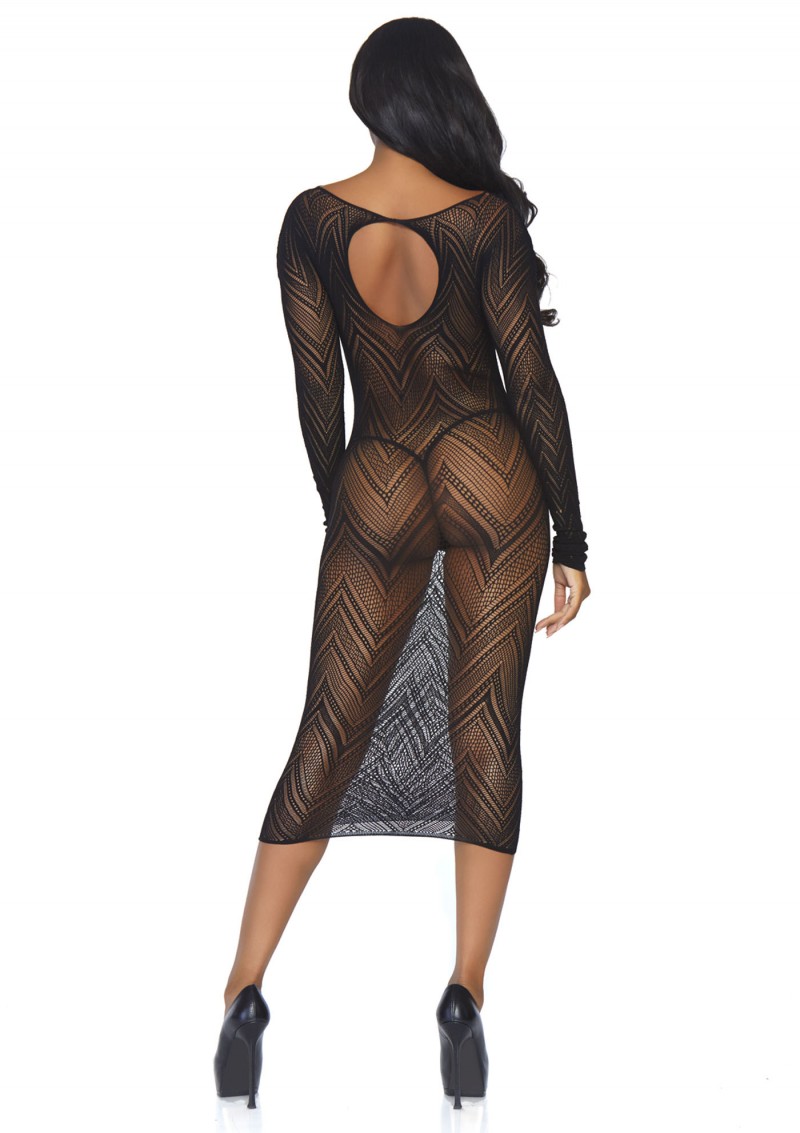 Leg Avenue - Leg Avenue Long Sleeved Body Dress