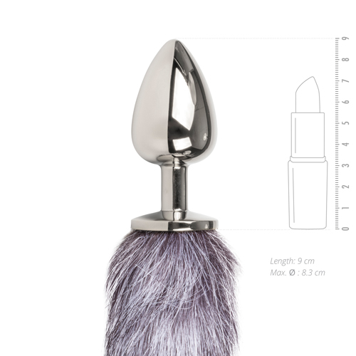 Easy Toys - Foxtail-Buttplug Silver