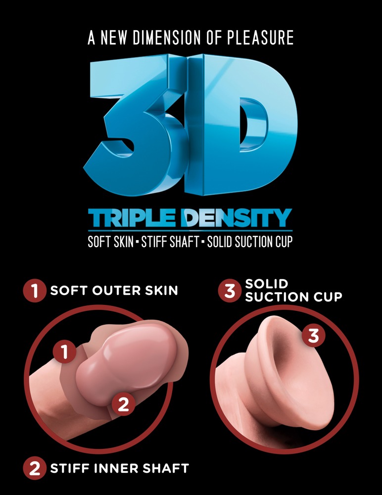 Pipedream - Triple Density Cock with Balls 25cm