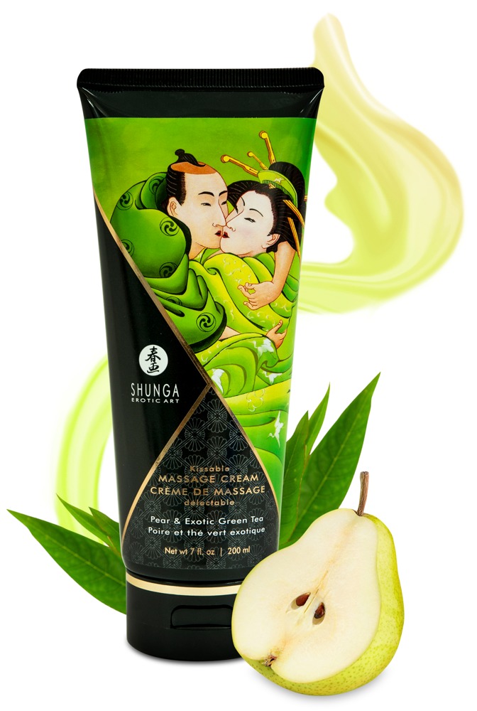 Shunga - Shunga Kissable Massage Cream Exotic Green Tea