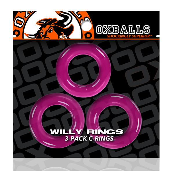 Oxballs - Oxballs Willy Rings 3 Pack Hot Pink