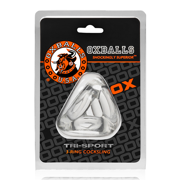 Oxballs - Oxballs Tri-Sport Cocksling Clear