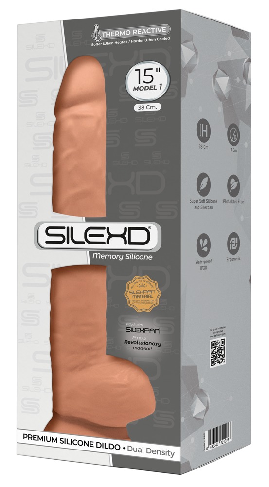 Silexd - Silexd Premium Silicone Dildo 15'' Model 1 Nature