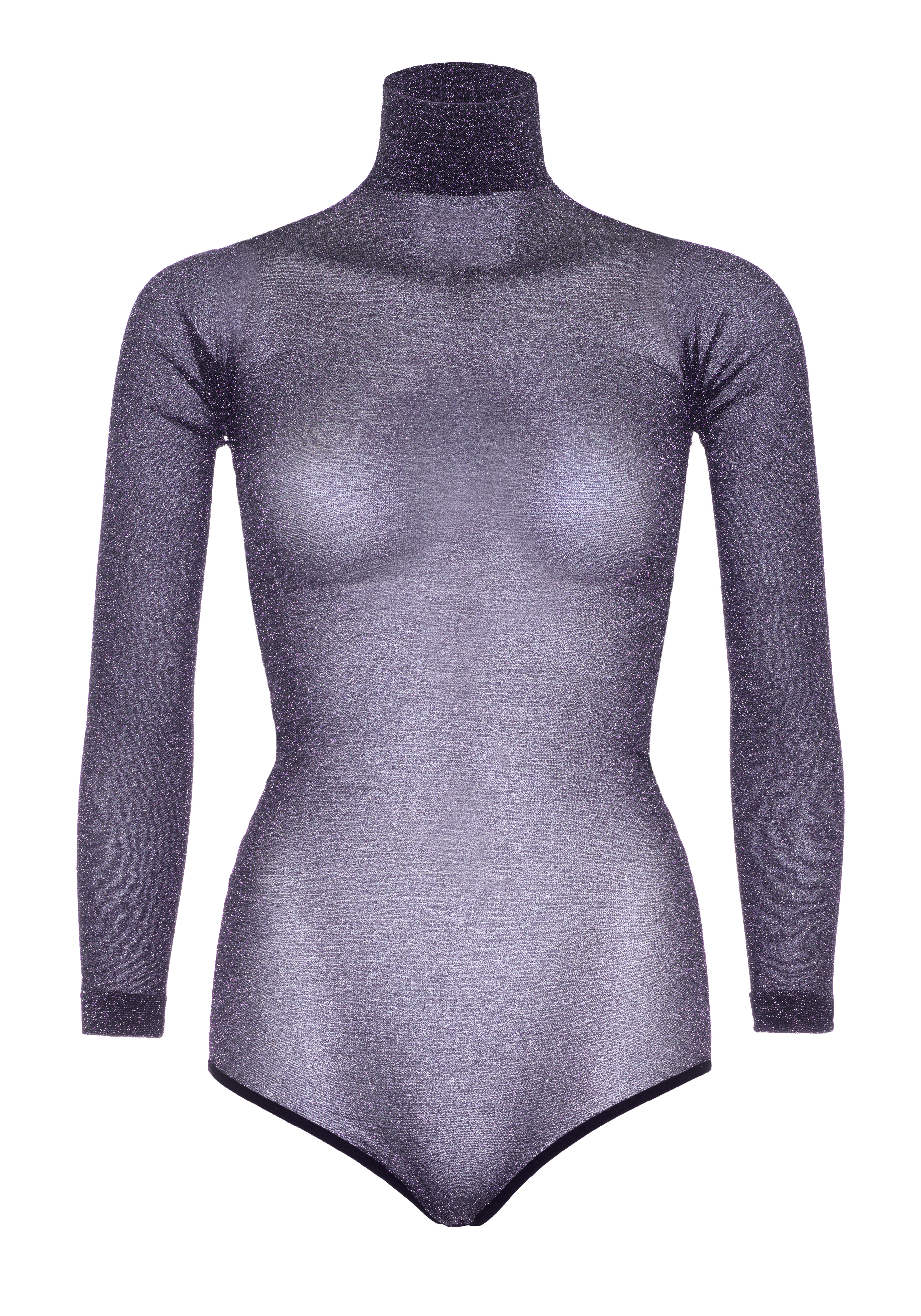 Leg Avenue - Leg Avenue Lurex bodysuit w. snapcrotch Silver
