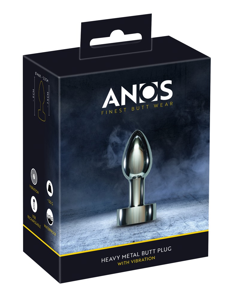 Anos - Anos Heavy Metal Buttplug with Vibration