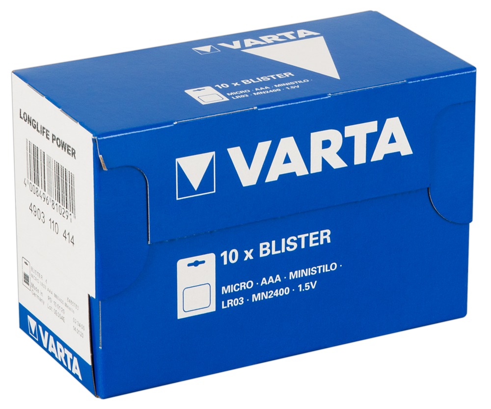 Batterien - Varta AAA 10x4er