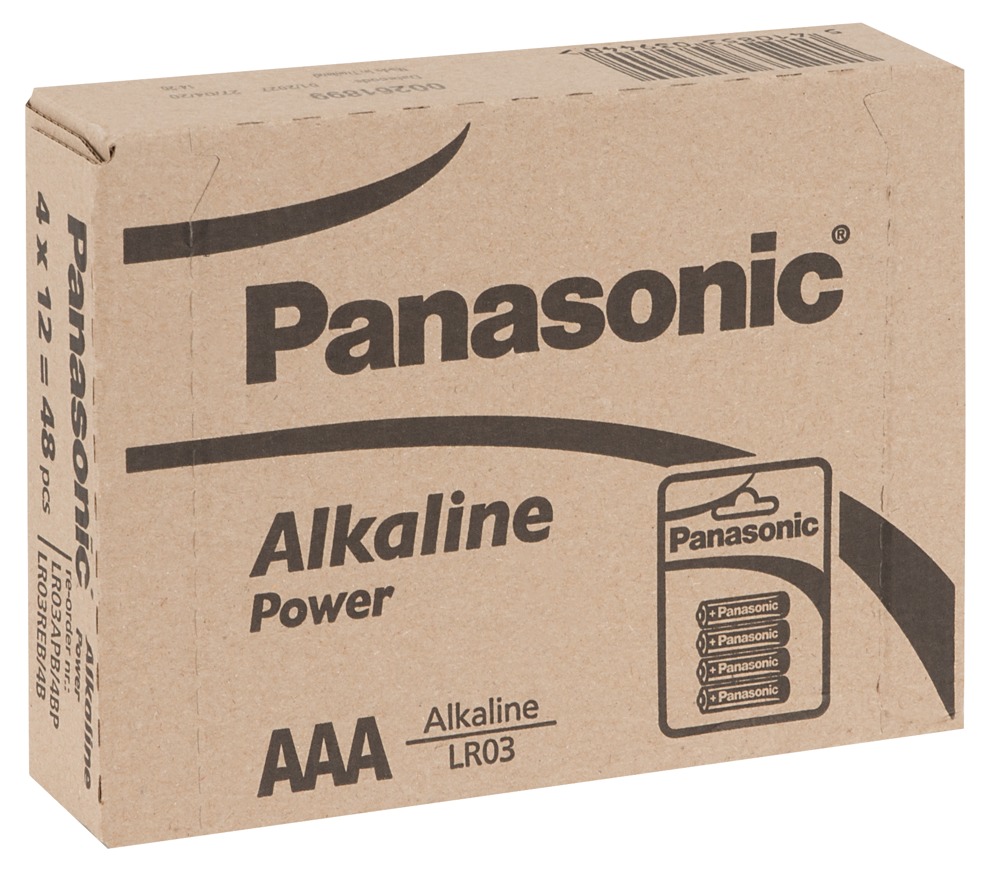 Batterien - Panasonic  12 x 4er Batterie AAA