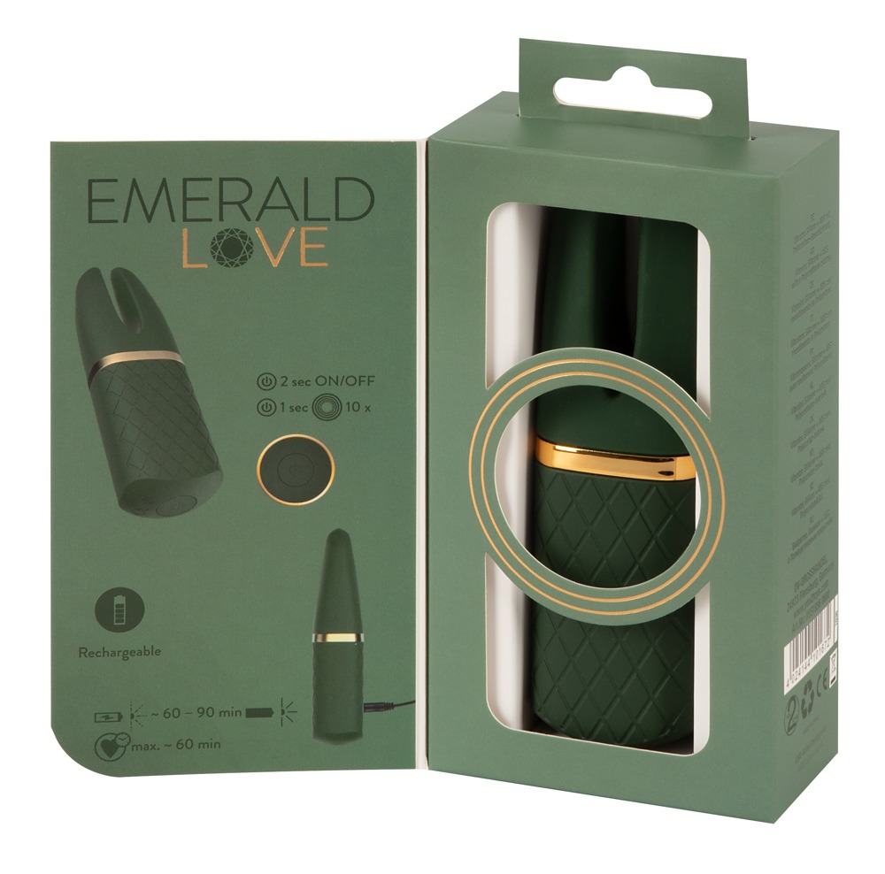 Emerald Love - Luxurious Split Tip Vibrator