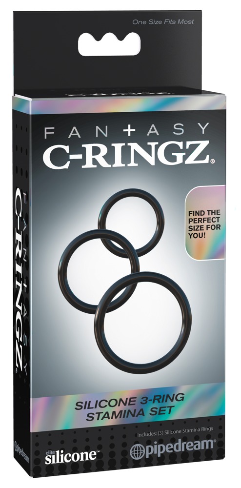 Fantasy C-Ringz - Silicone 3-Ring Stamina Set