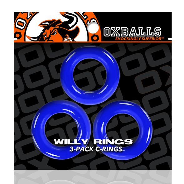 Oxballs - Oxballs Willy Rings 3 Pack Police Blue