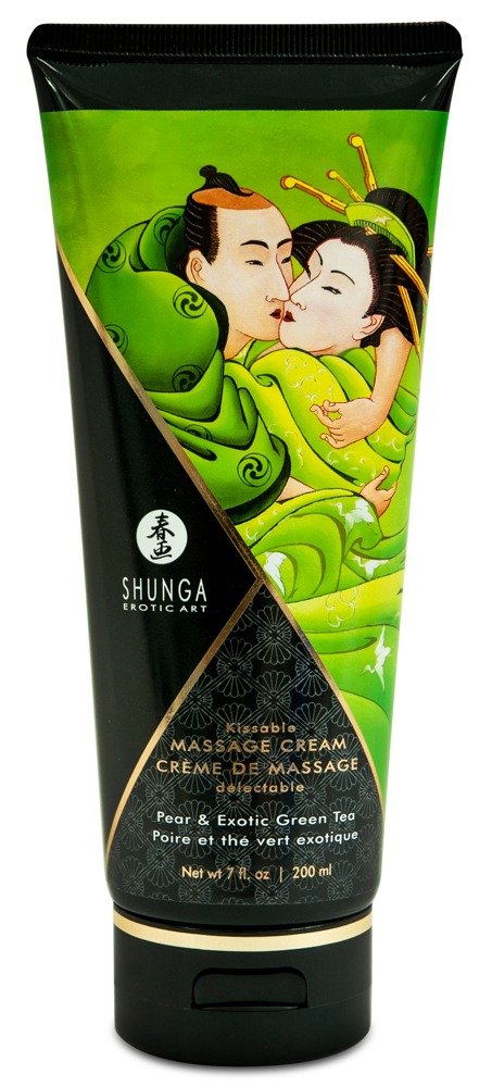 Shunga - Shunga Kissable Massage Cream Exotic Green Tea