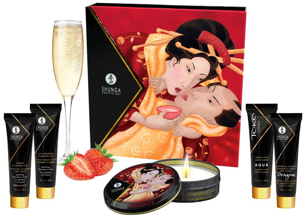 Shunga - Shunga Geisha's Secret Kit Strawberry Sparkling Wine