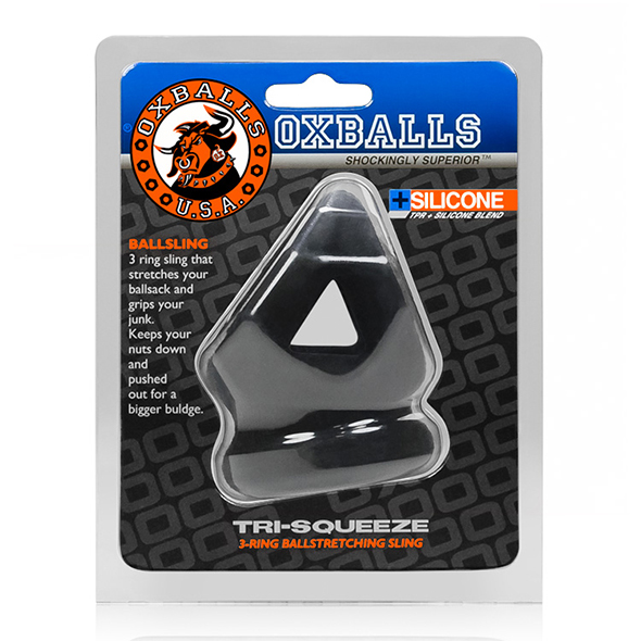 Oxballs - Oxballs Tri-Squeeze Cocksling Backstretcher Black