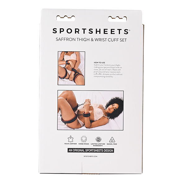 Sportsheets - Sportsheets Saffron Thigh & Wrist Cuff Set